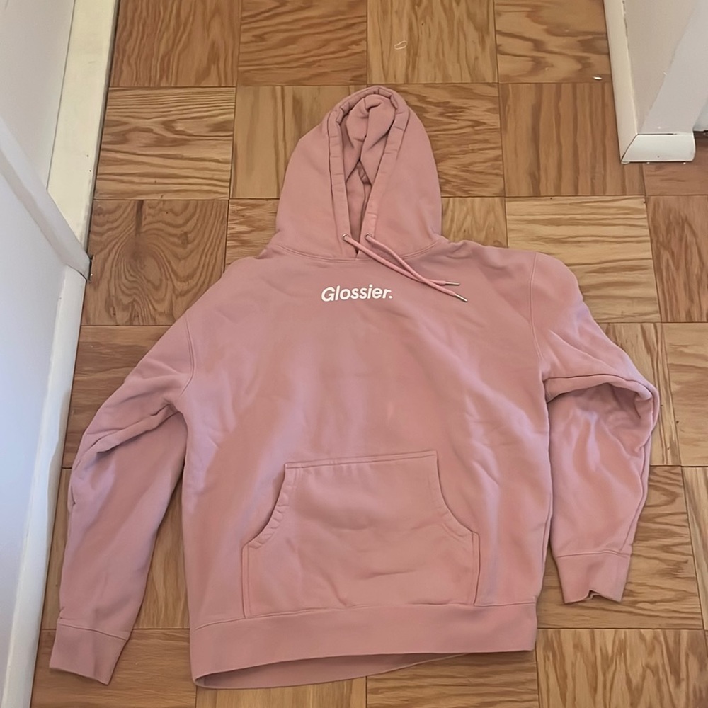 Pink Glossier hoodie, Small
